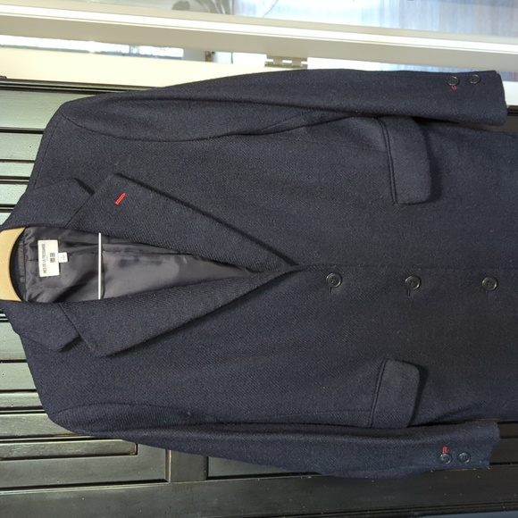 Uniqlo x ines de la fressange wool overcoat L navy - Picture 2 of 12